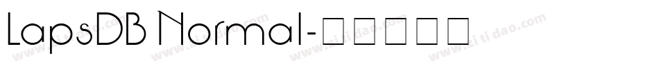 LapsDB Normal字体转换